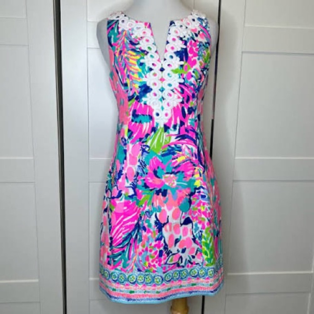 Lilly Pulitzer gabby shift dress gumbo limbo